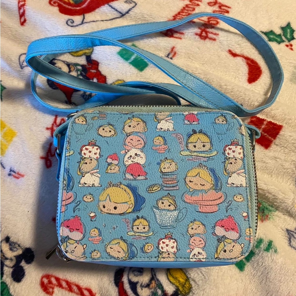 Disney Blue Alice in Wonderland Tsum Tsum Crossbody Bag